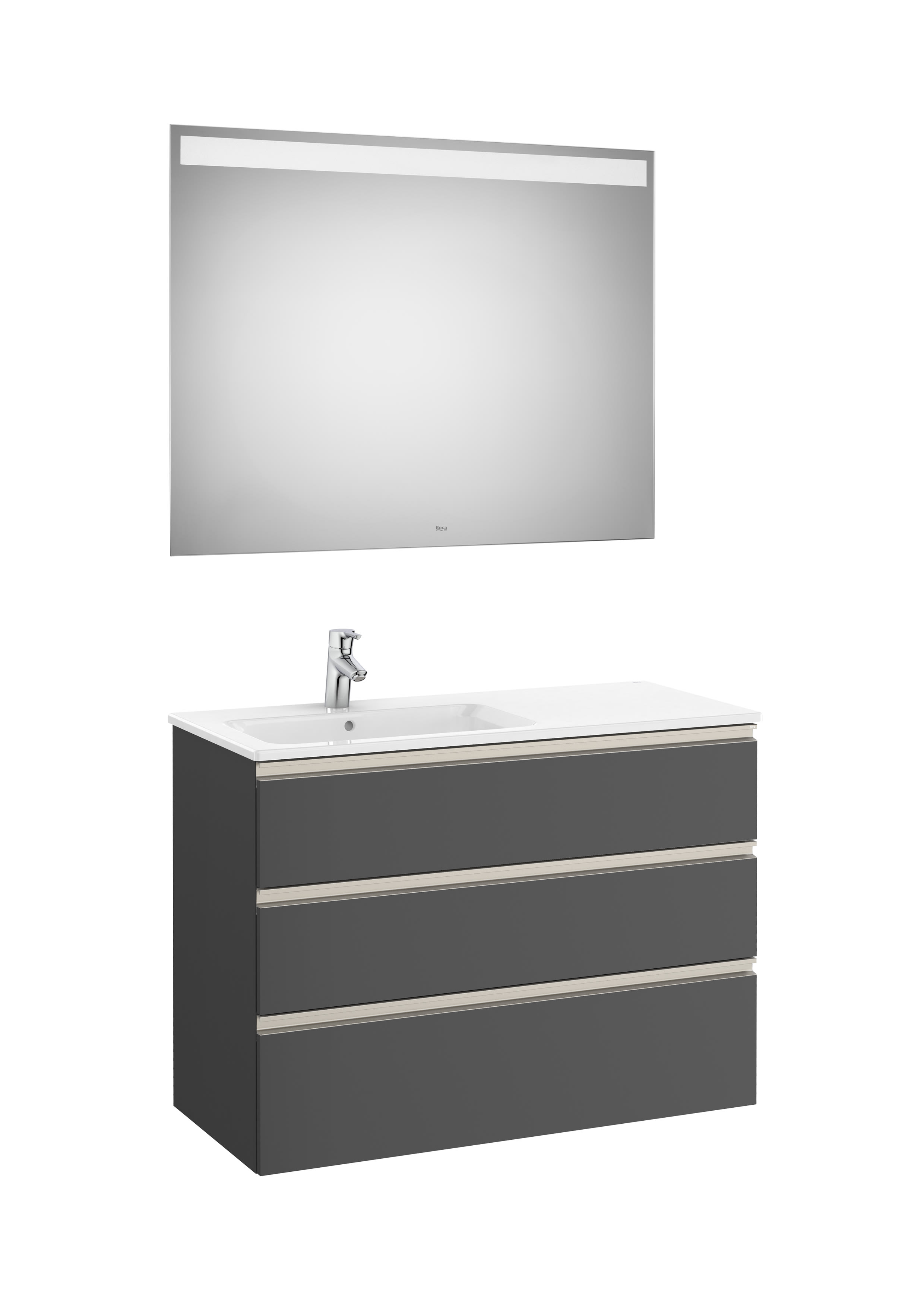 Movéis com lavatório Cinzento antracite The Gap A851522153 Roca