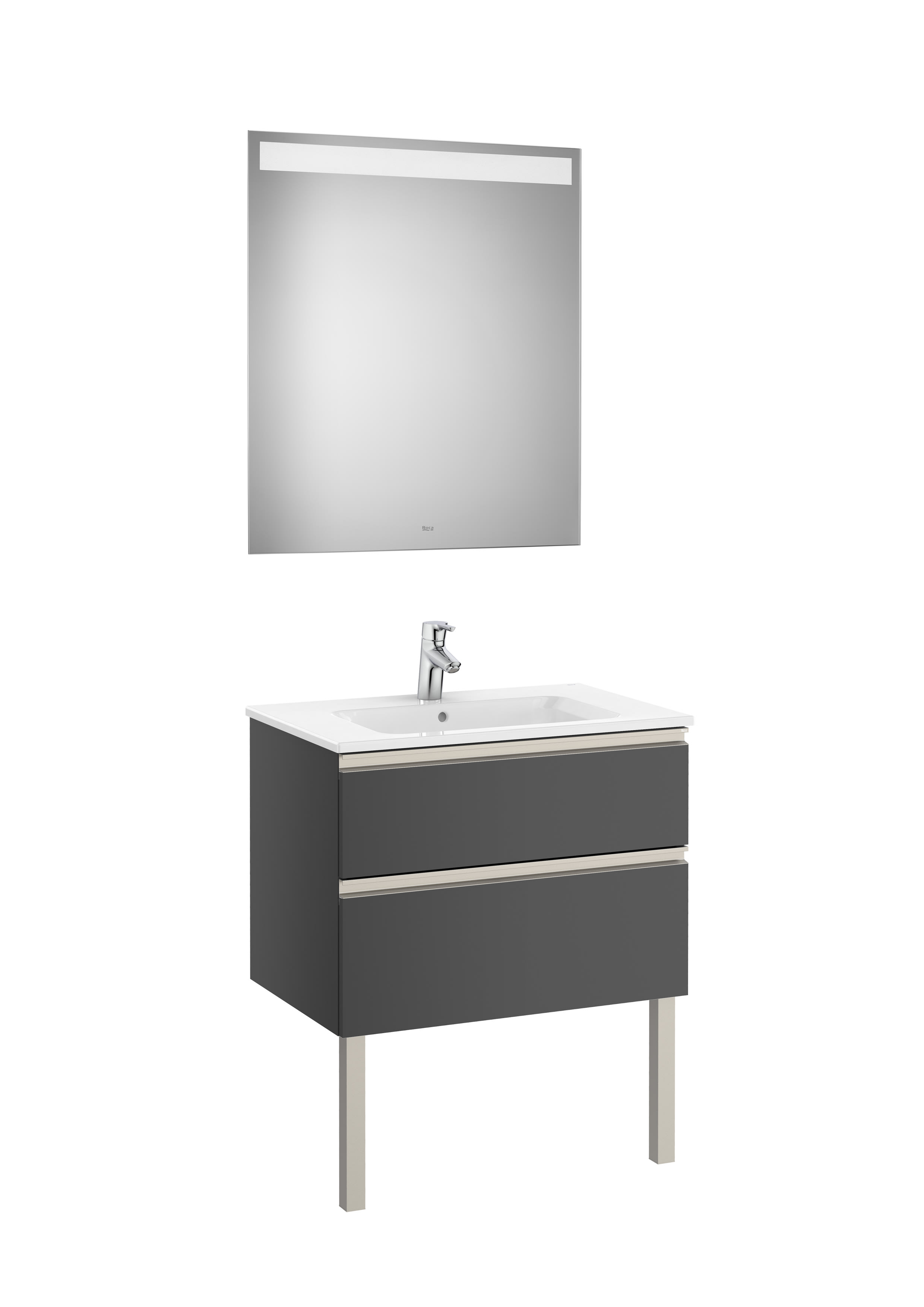Movéis com lavatório Cinzento antracite The Gap A851510153 Roca