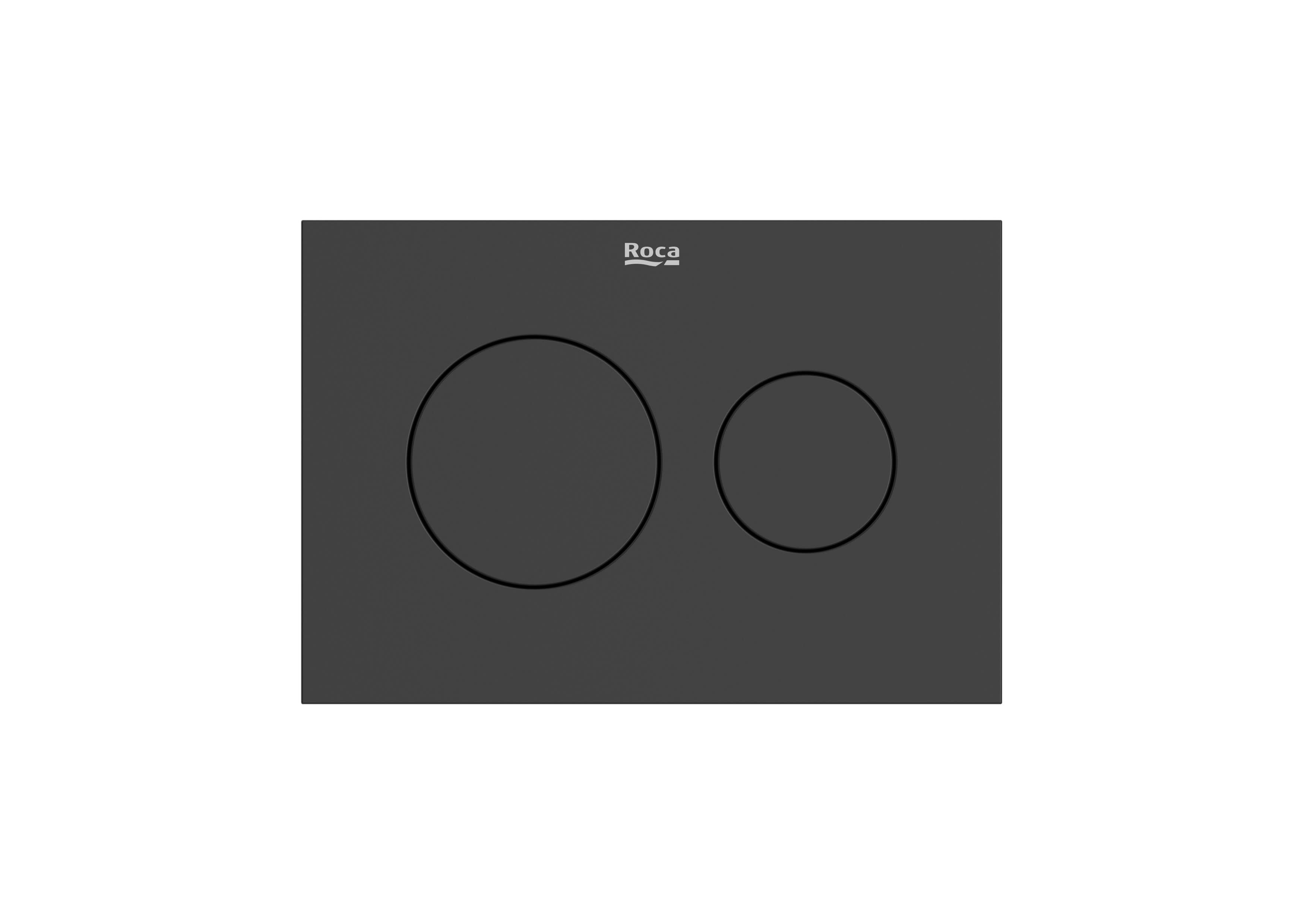 Placas de acionamento Preto titânio Duplo S A8904233CN Roca