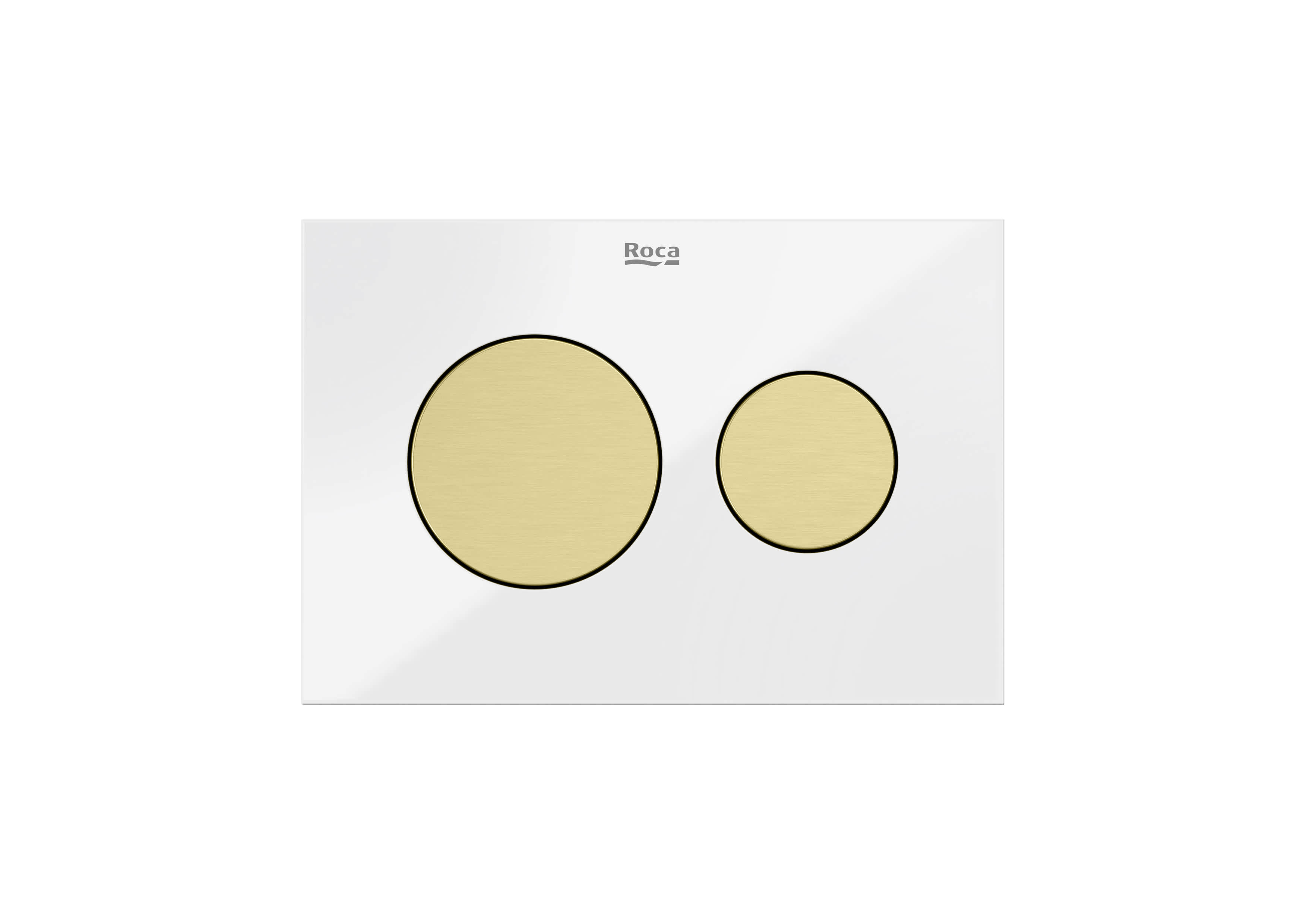 Placas de acionamento White Glass Duplo S A890523399 Roca