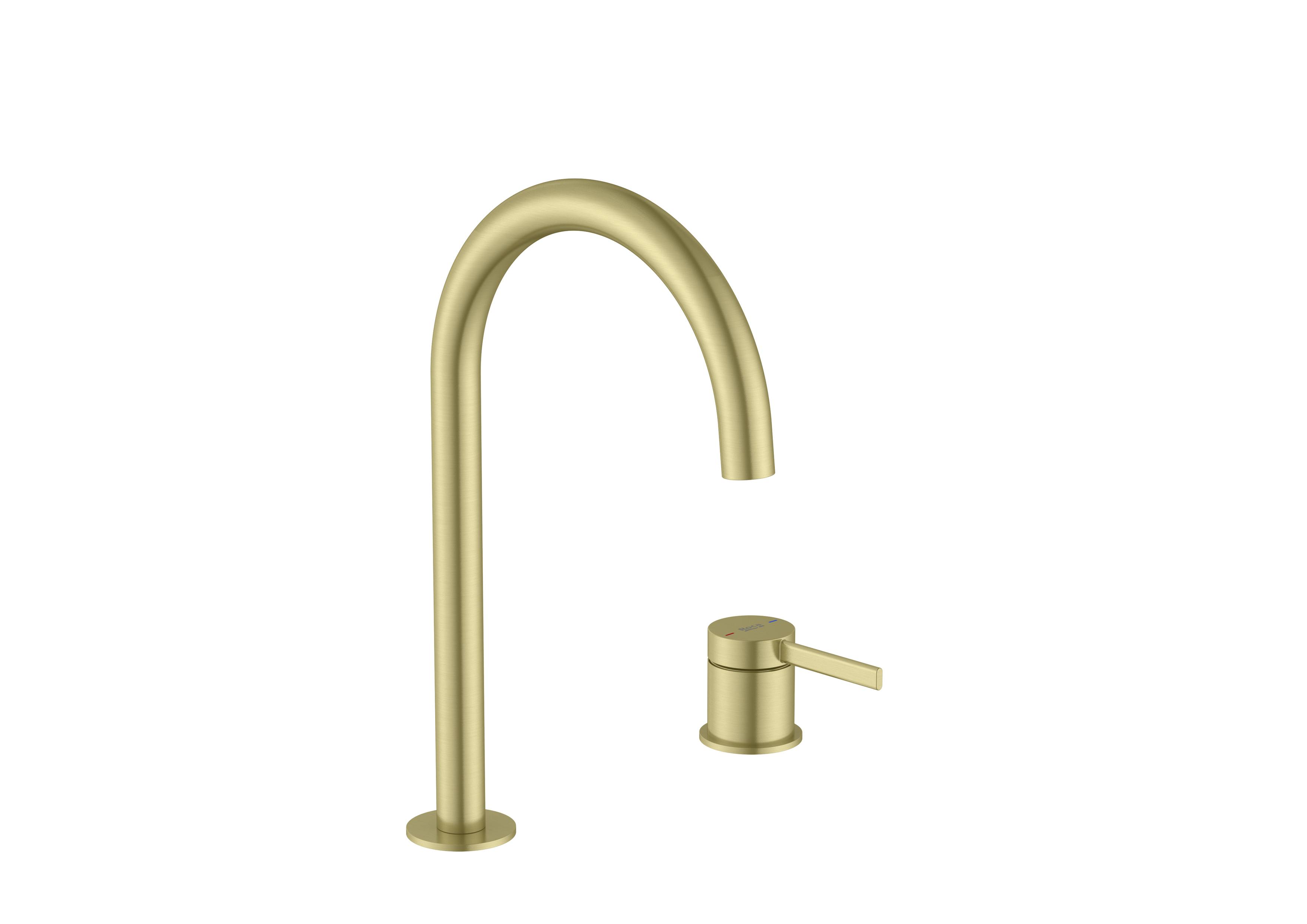 Torneiras para lavatório Brushed Brass Ona A5A389EVA0 Roca