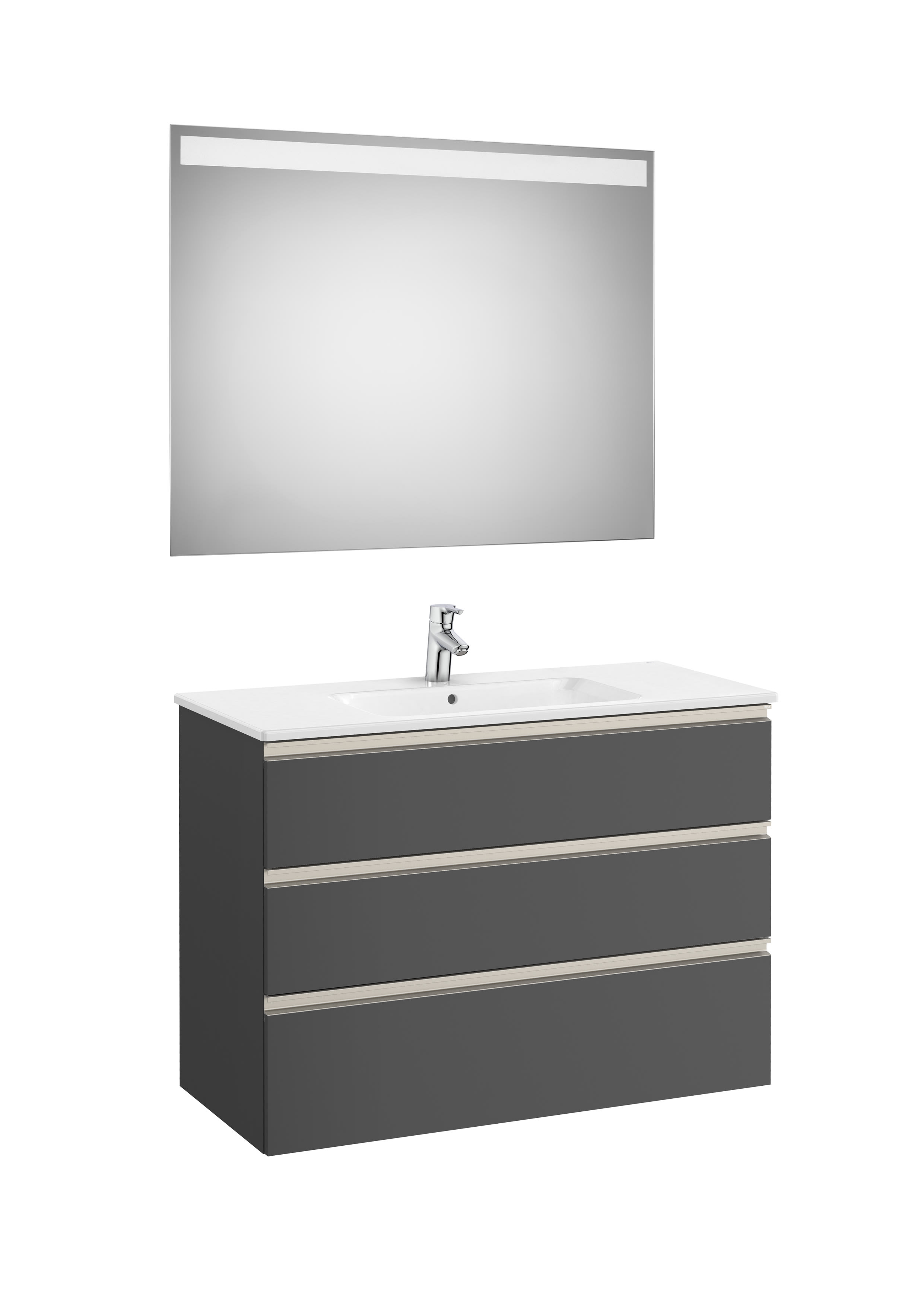 Movéis com lavatório Cinzento antracite The Gap A851855153 Roca