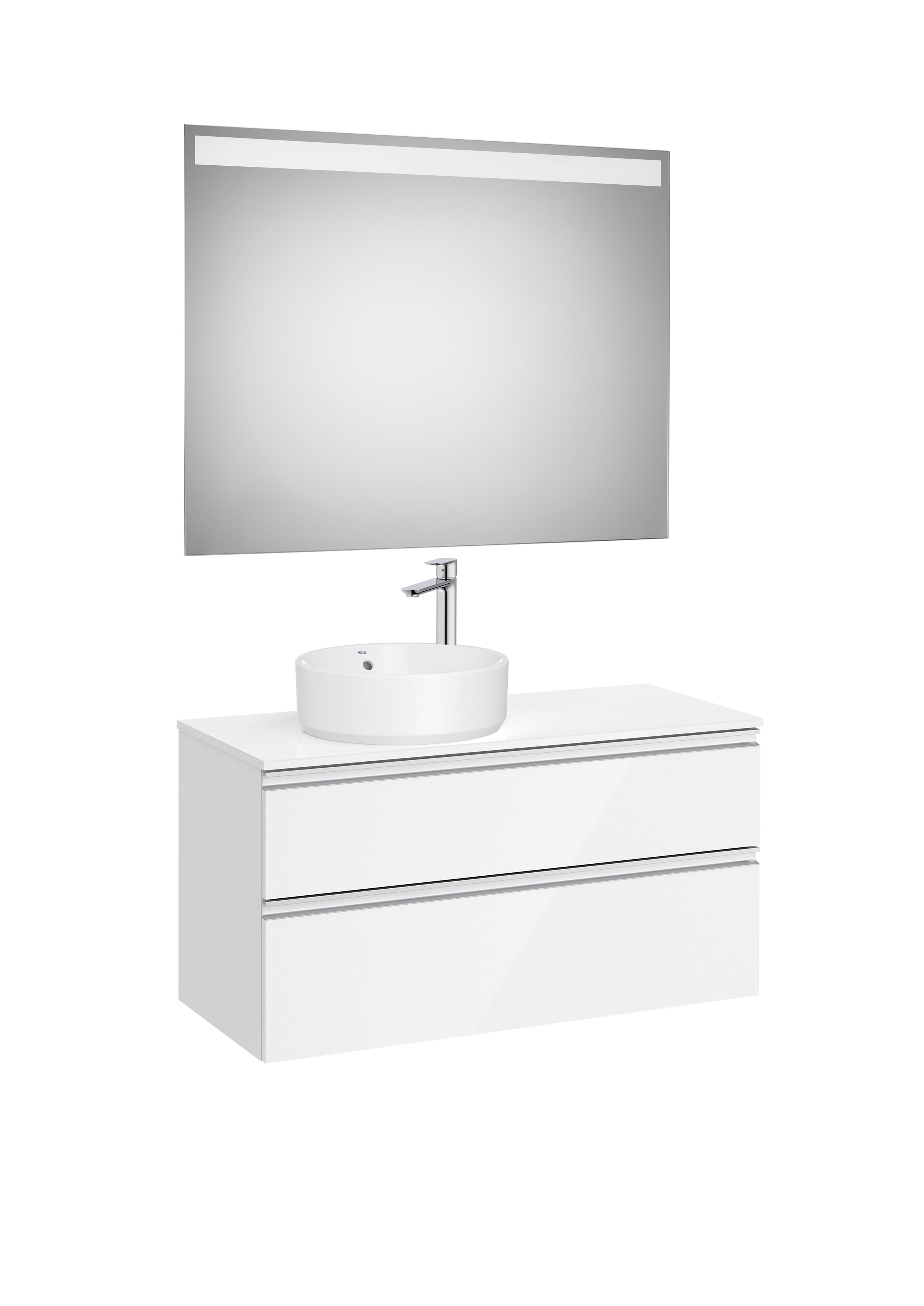 Movéis com lavatório Branco brilho The Gap A851971806 Roca
