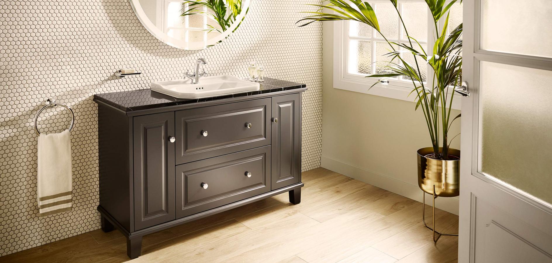 Escolha cinco móveis para espaços de banho para cinco tipos de casa