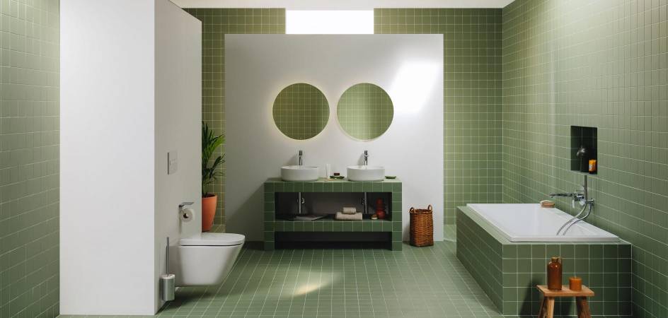 Aposte no verde para decorar a sua casa de banho | Roca