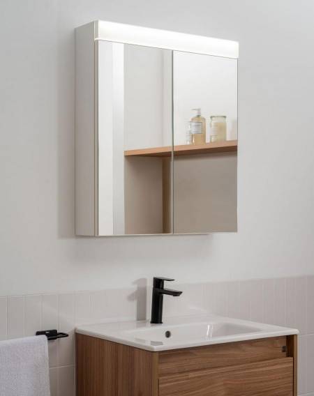 Armário-espelho para armazenamento na casa de banho