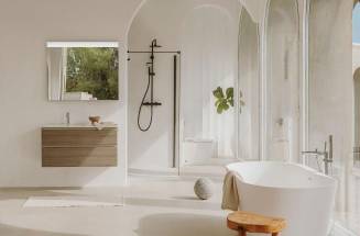As formas curvas permitem-lhe transformar a sua casa de banho num oásis de tranquilidade