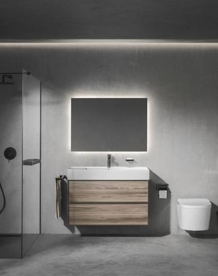 Os móveis com lavatório integrado promovem a limpeza